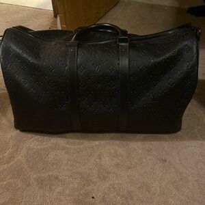 Louis Vuitton Black Monogram Duffel Bag